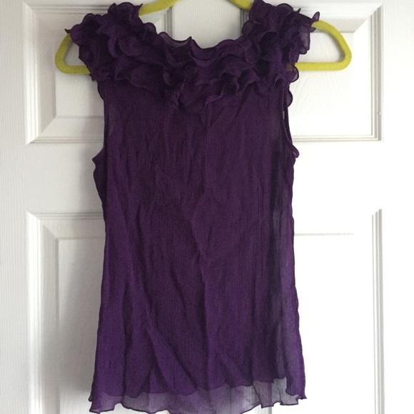 Saks Fifth Avenue Silk Top - Picture 3 of 4